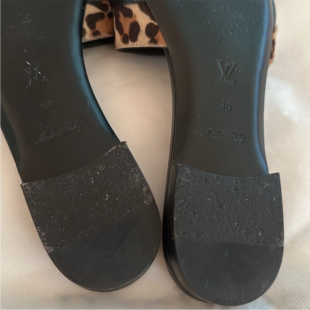 Louis Vuitton leopard revival flat mules - Picture 5 of 15